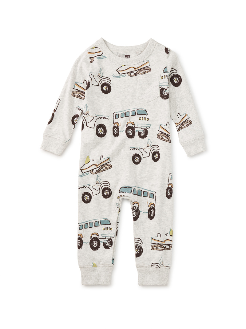 Long Sleeve Pocket Baby Romper