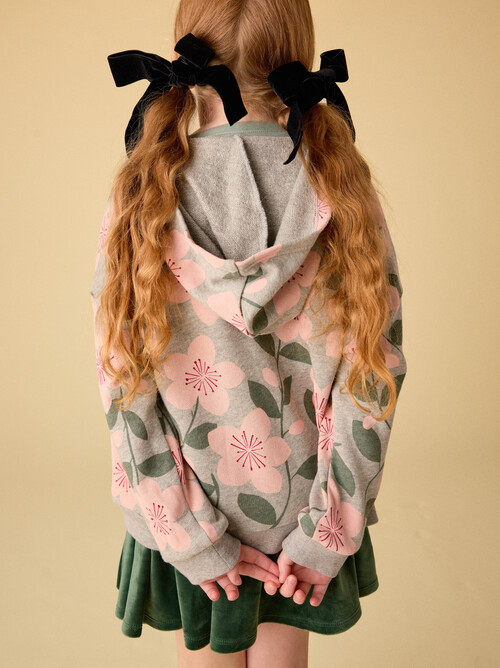 GIRL & Pineneedle & Velour Twirl Skirt & KNIT SKIRT & Tea Collection