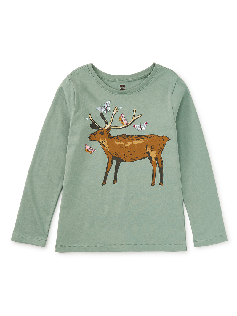 Deer & Butterflies Graphic Tee