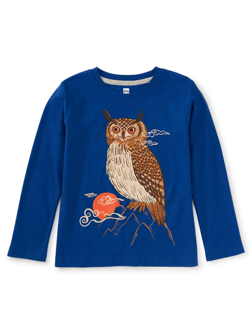  Mountain Owl Graphic Tee