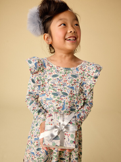 Ruffle Shoulder Ballet Dress