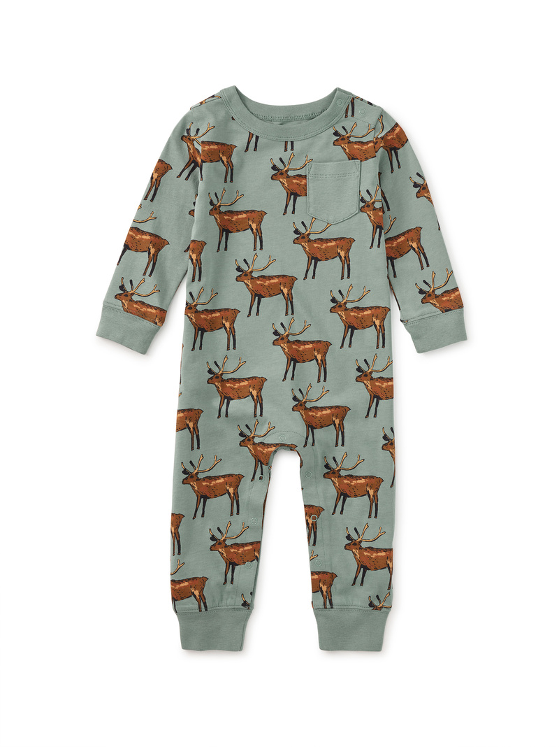 Long Sleeve Pocket Baby Romper