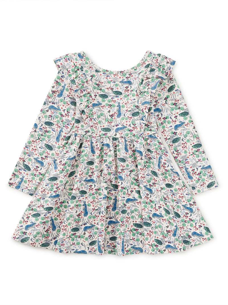Ruffle Shoulder Ballet Dress