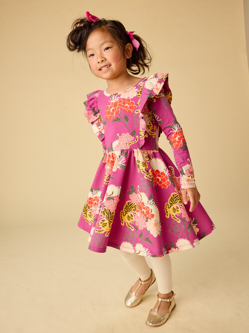 Ruffle Shoulder Ballet Dress