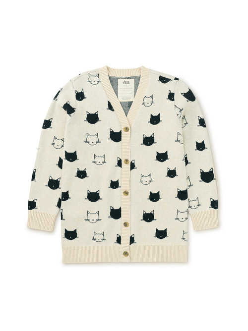 Long Iconic Cat Cardigan