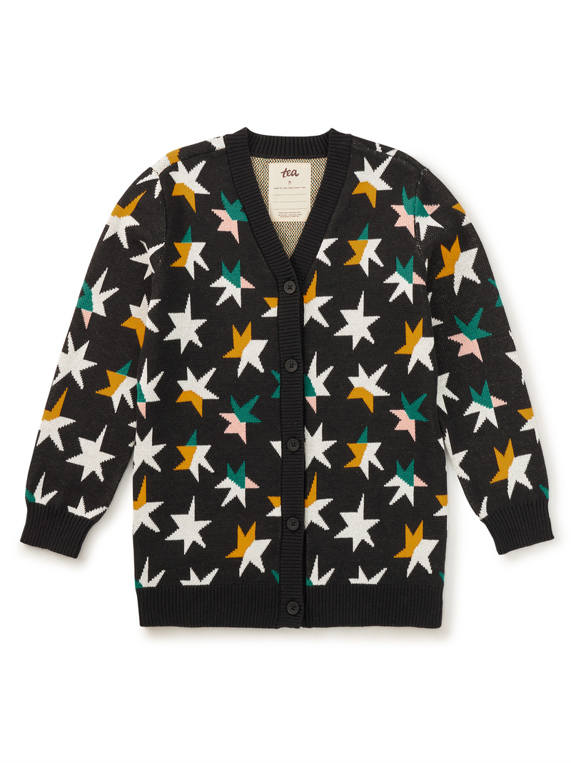 Long Iconic Stars Cardigan