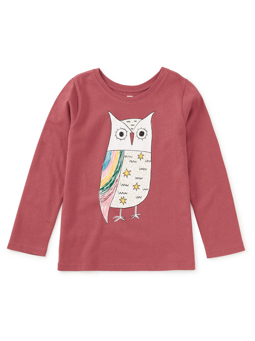  Rainbow Eagle Owl Graphic Tee