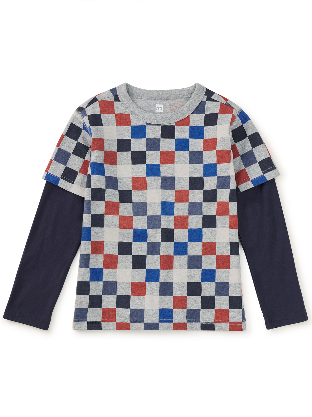 Printed Layered Sleeve Tee