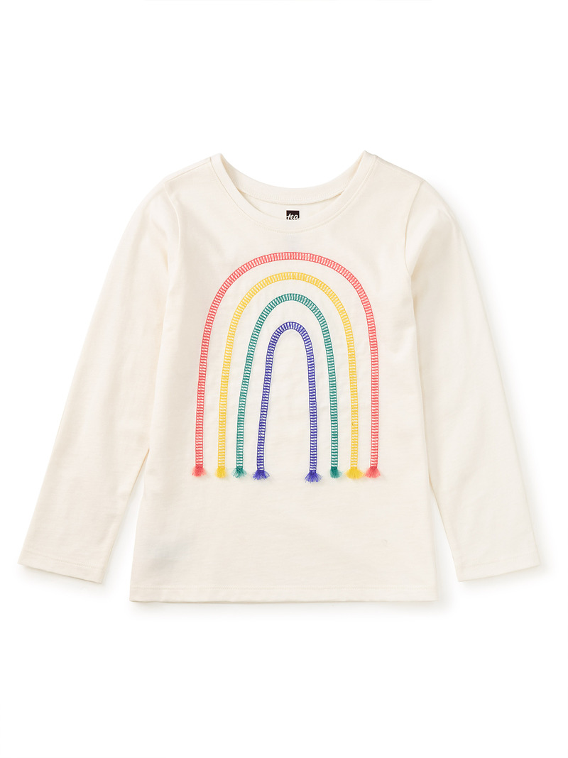 Embroidered Rainbow Tee