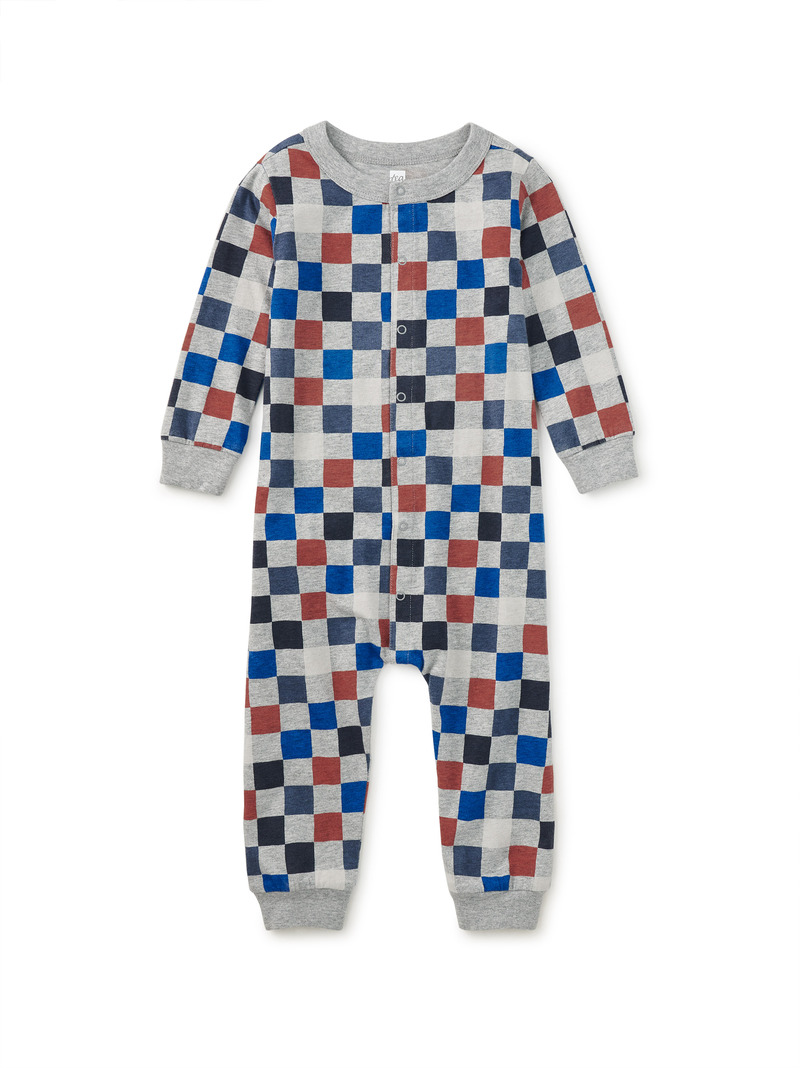 Long Sleeve Snap Front Romper