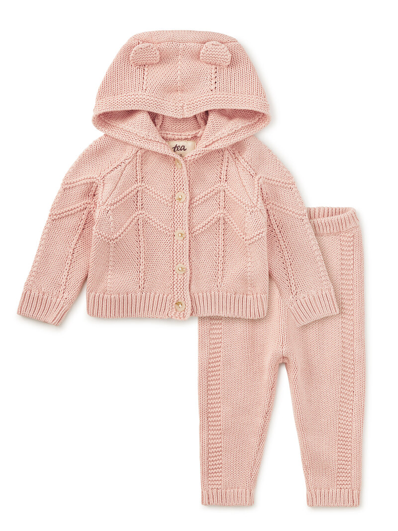 Creature Comfort Baby Set in Pink