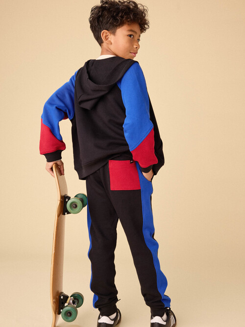 Colorblock Hoodie & Joggers Set