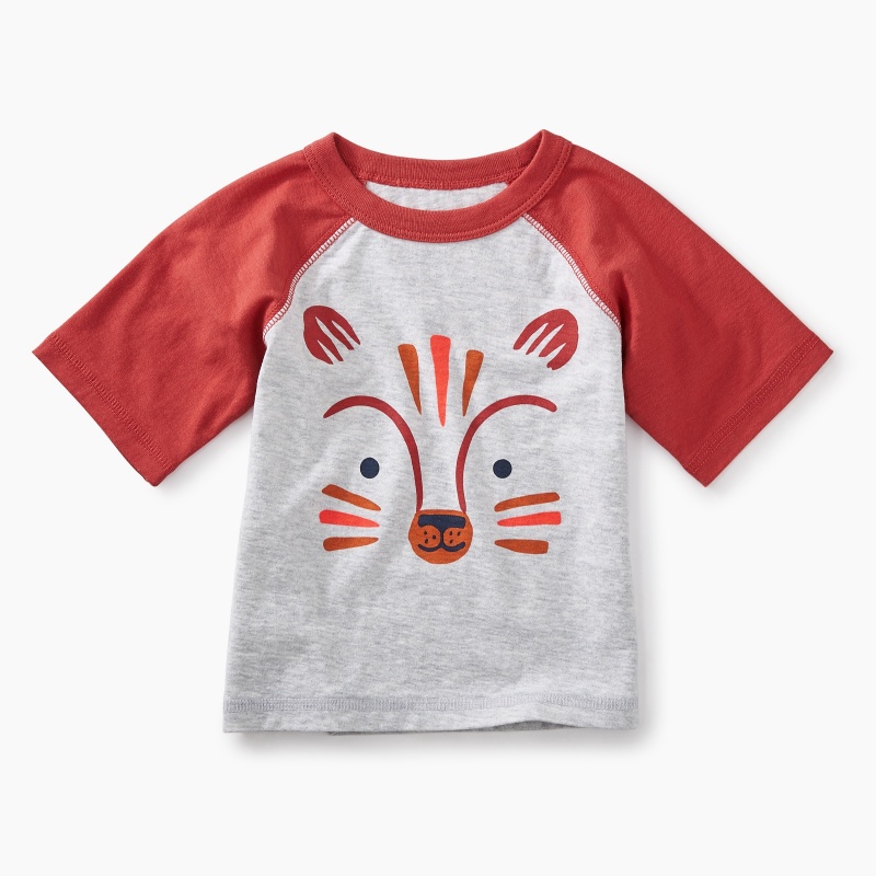 Fox Graphic Baby Raglan Tee