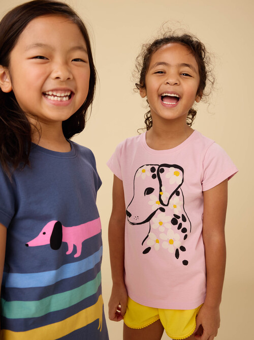 Flowery Dalmatian Graphic Tee