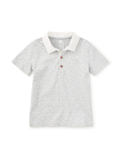  Printed Polo Top
