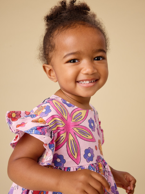 Ruffle Sleeve Baby Dress Set