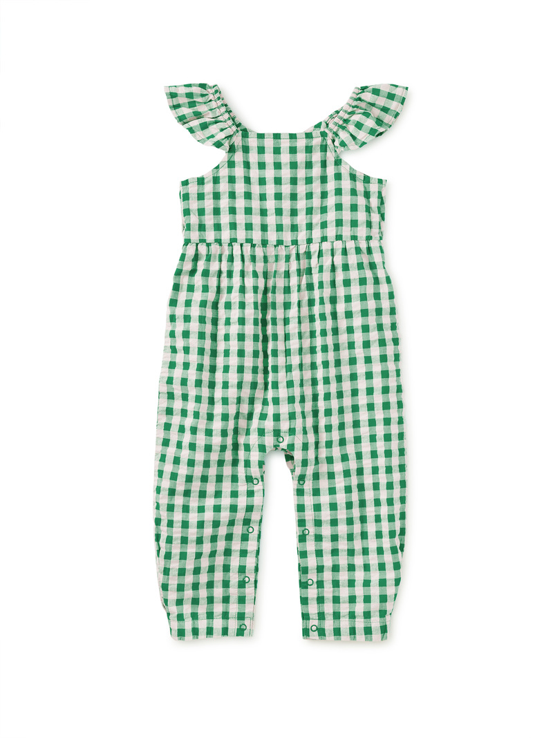 Flutter Button Back Baby Romper