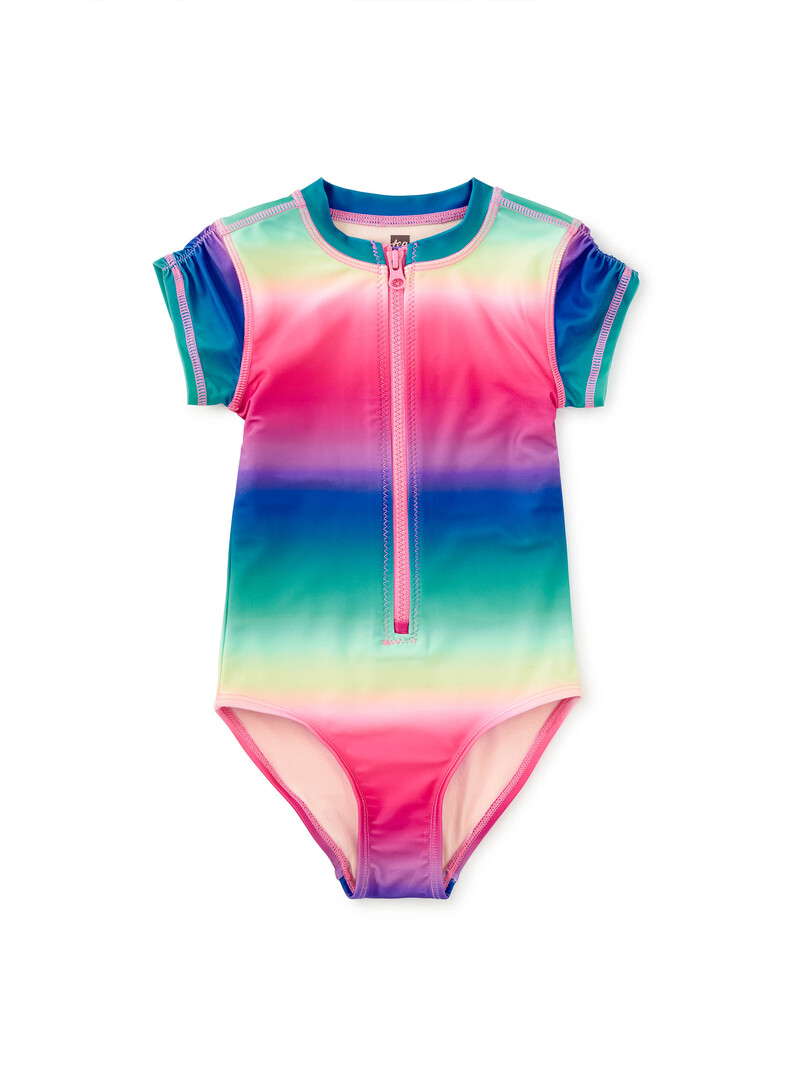 Rash Guard One-Piece Swimsuit