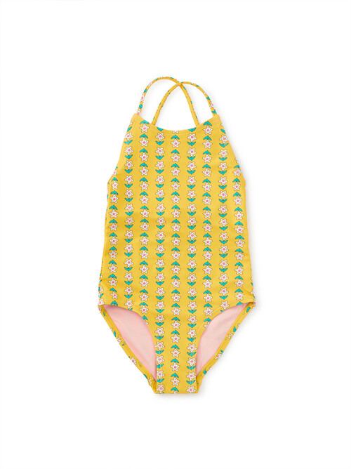  Cross Back One-Piece Swimsuit