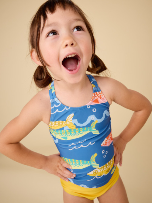 Cross Back Tankini Top