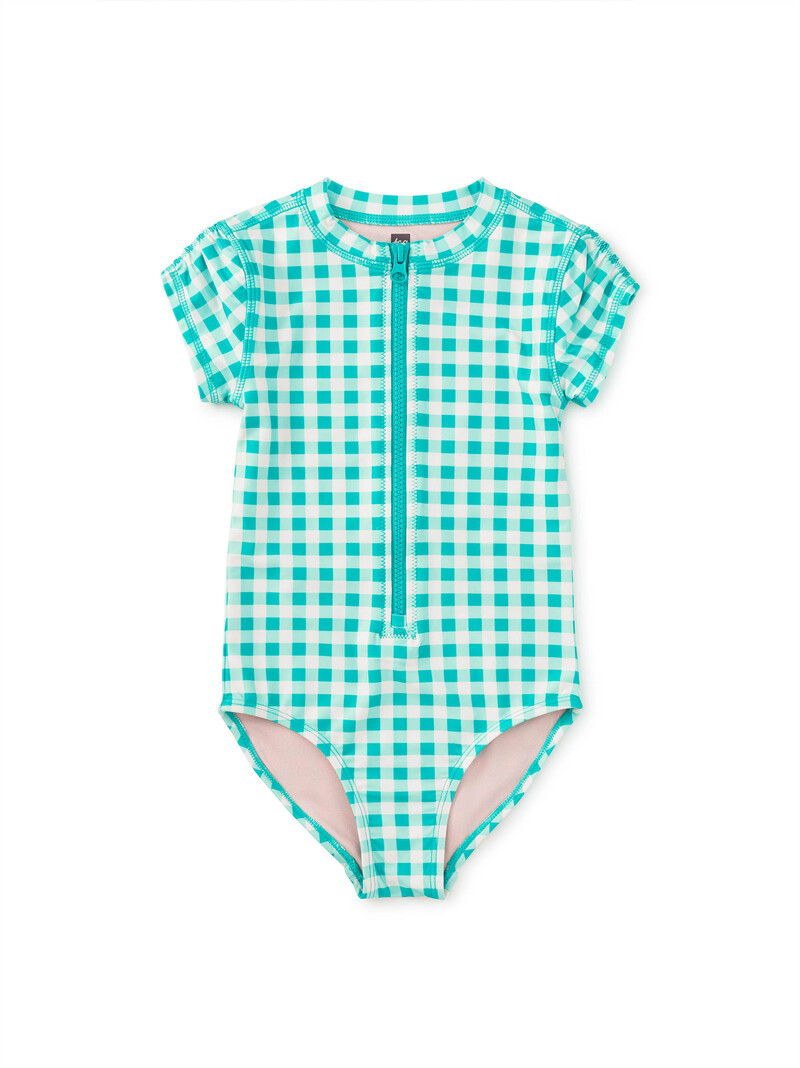 Rash Guard One-Piece Swimsuit