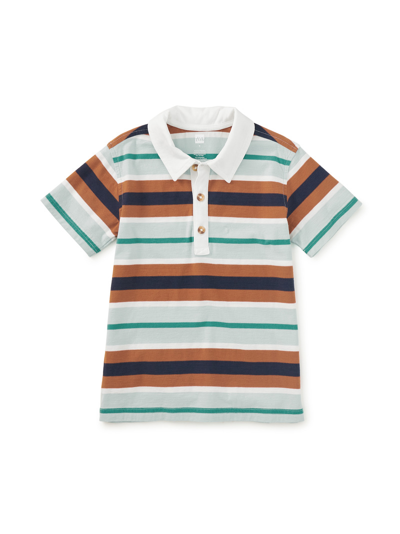 Striped Polo Top