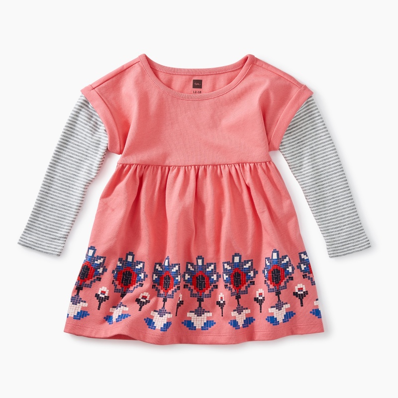 Layered Sleeve Baby Dress