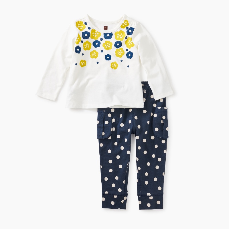 Floral Graphic Baby Set