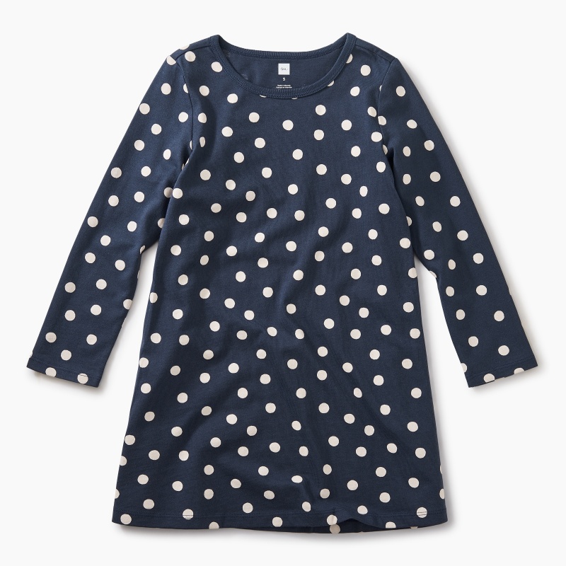 Printed Side Pleat Dress