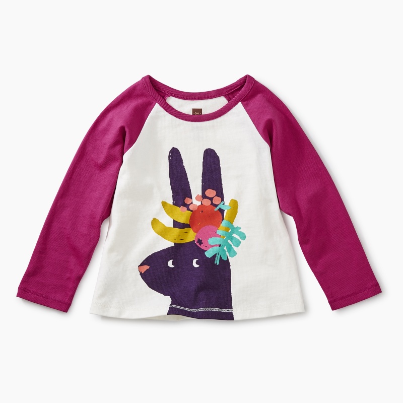 Fruit Bunny Raglan Graphic Tee
