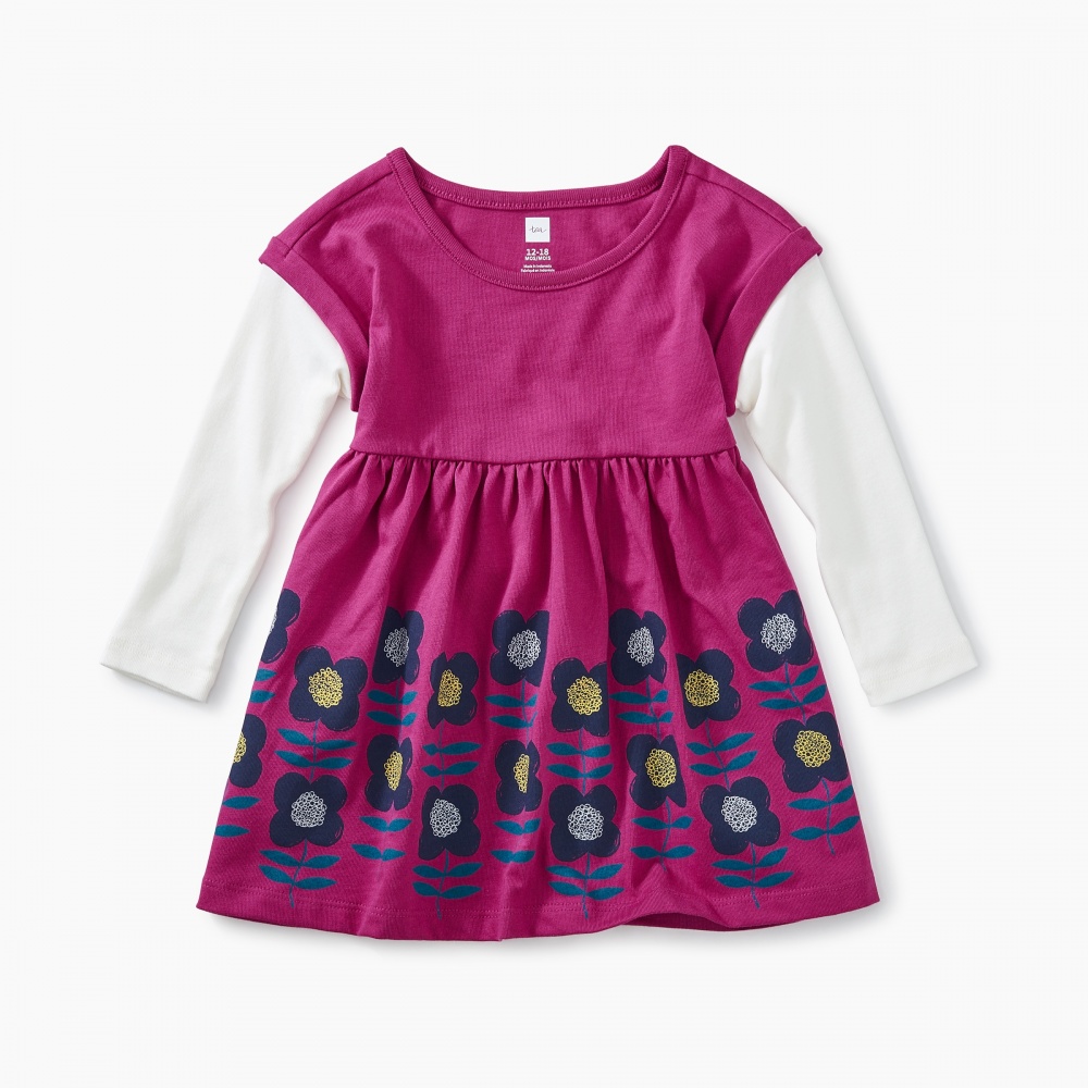 Layered Sleeve Baby Dress