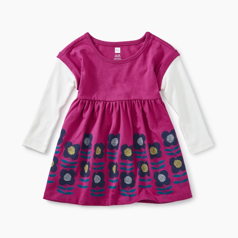Layered Sleeve Baby Dress