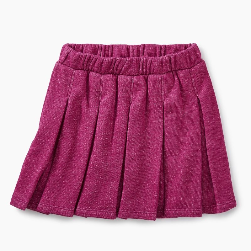 Pleated Knit Skirt