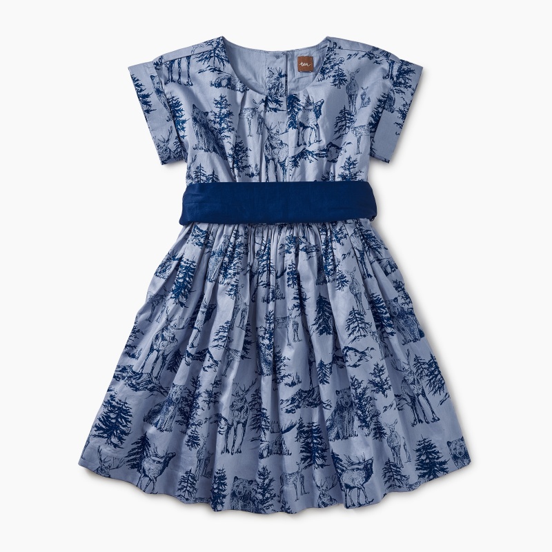 Patterned Sash Dress