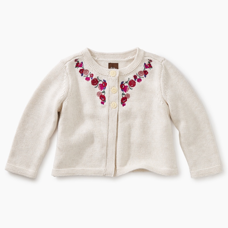 Embroidered Baby Cardi