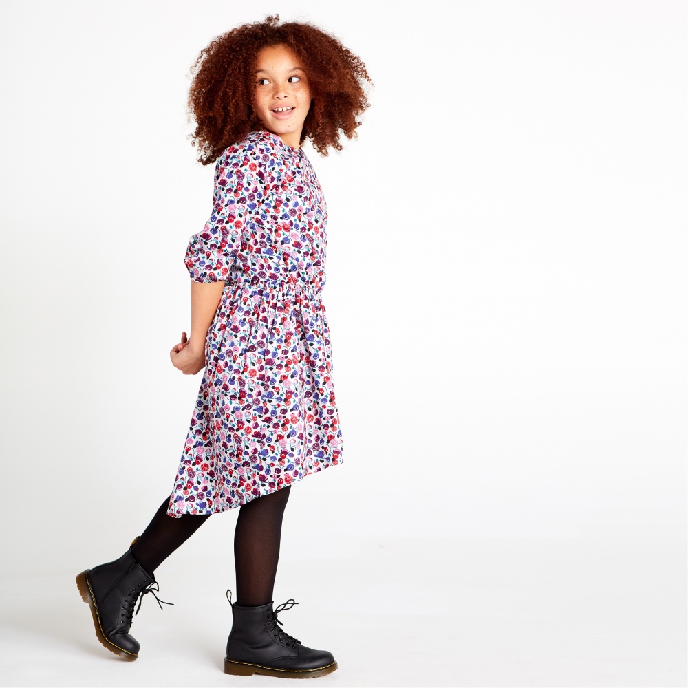 Pattern Hi-Lo Dress