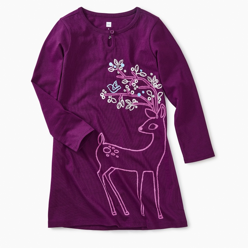 Dainty Doe Graphic Dress