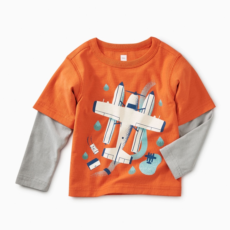 Seaplane Layered Baby Tee