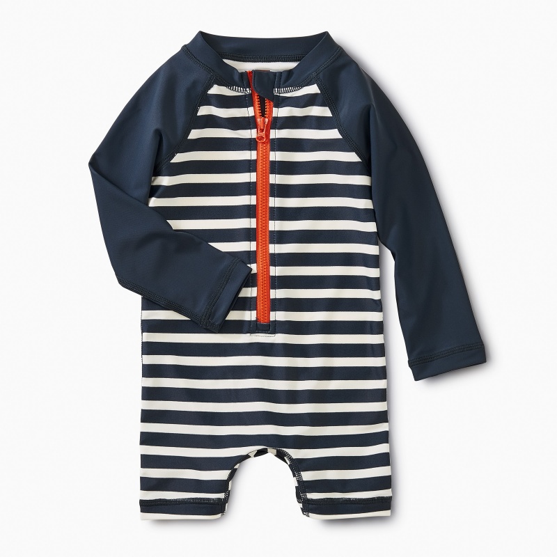 Outrigger Stripe Rashguard One-piece