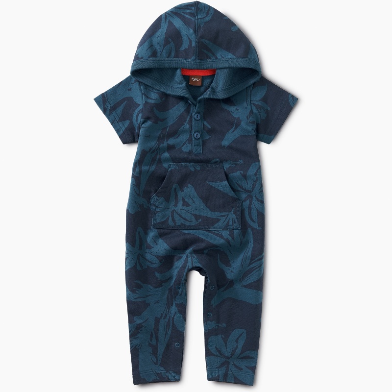 Sea Flora Hoodie Romper