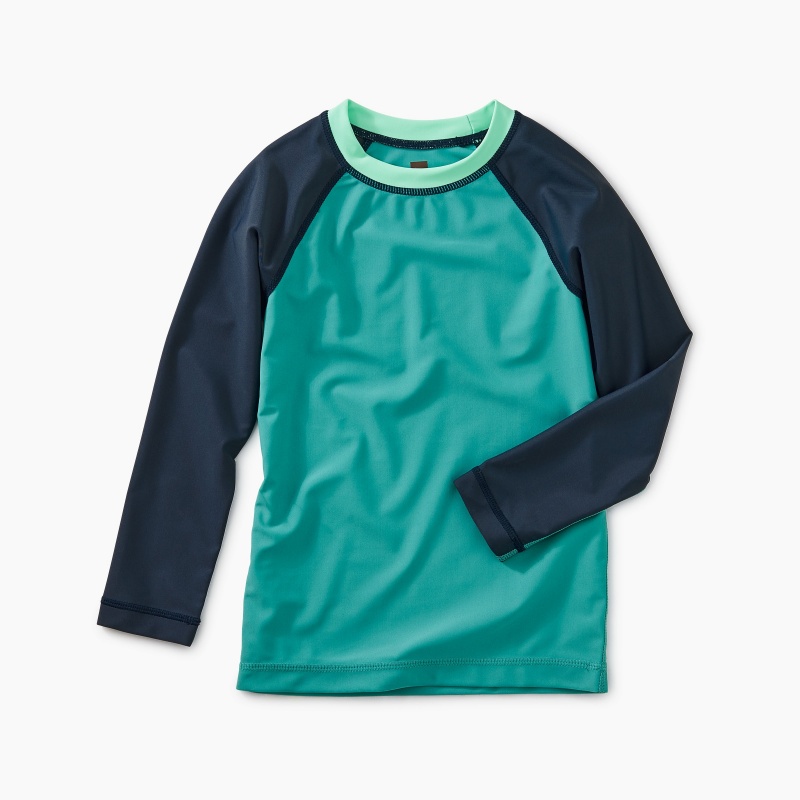 Colorblock Long Sleeve Rash Guard