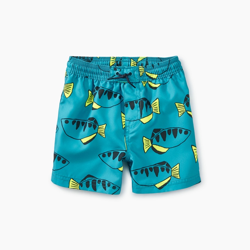 Printed Baby Swim Trunks