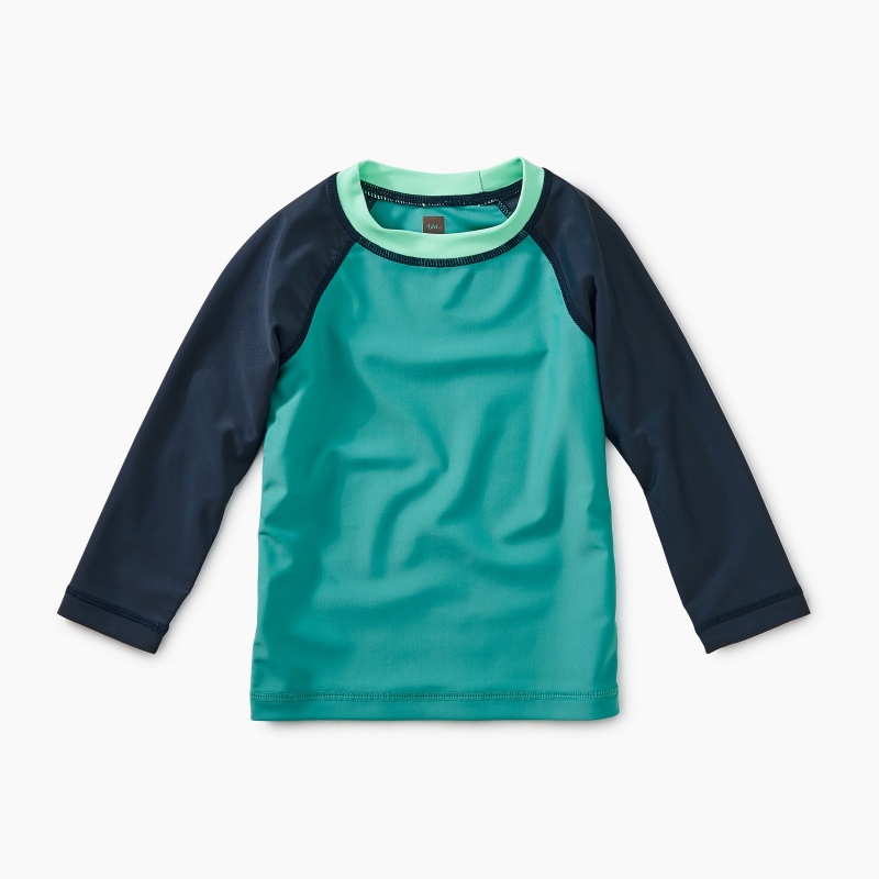 Colorblock Long Sleeve Baby Rash Guard