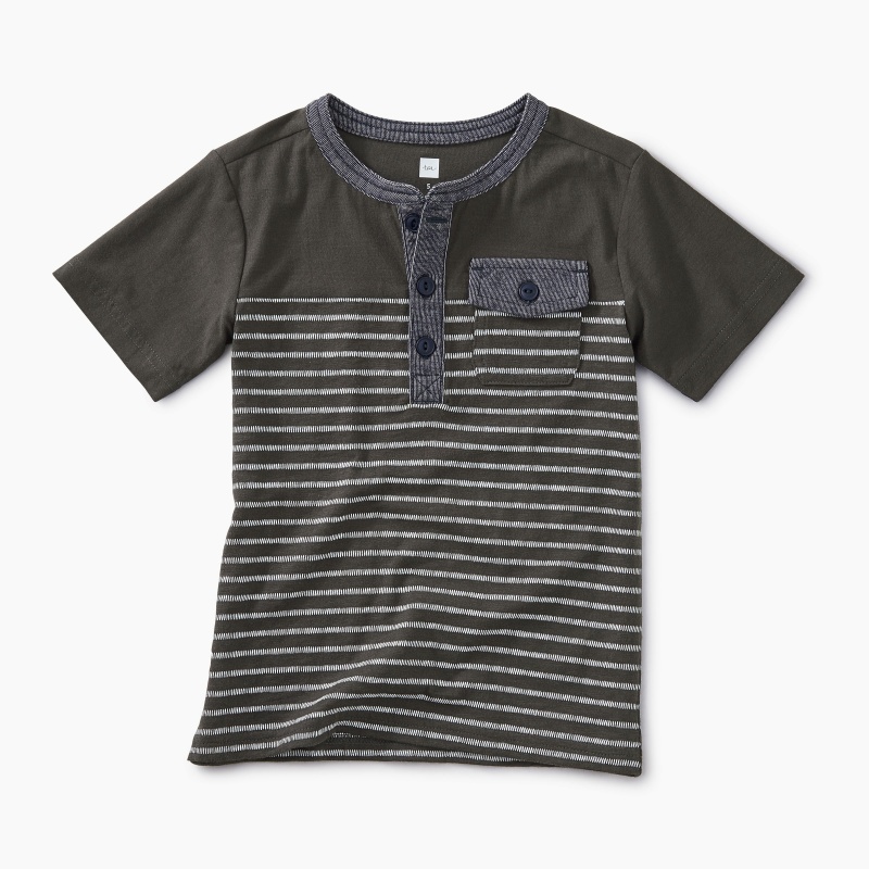 Striped Pocket Henley