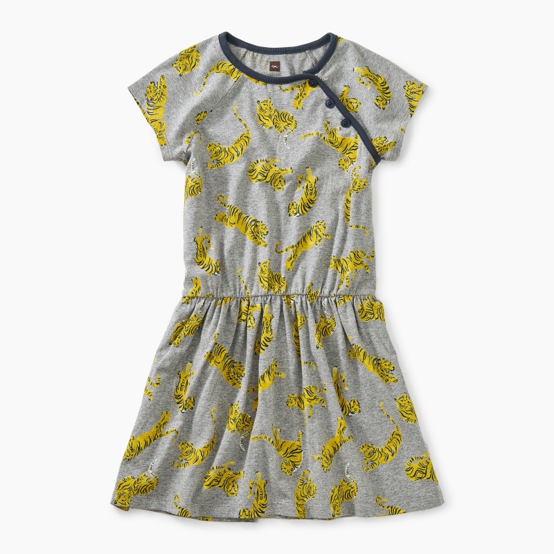 Printed Raglan Dress
