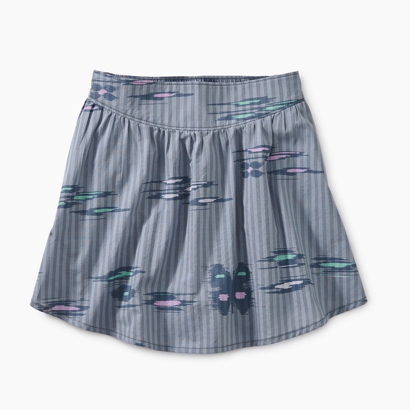Ikat Striped Shirttail Skirt