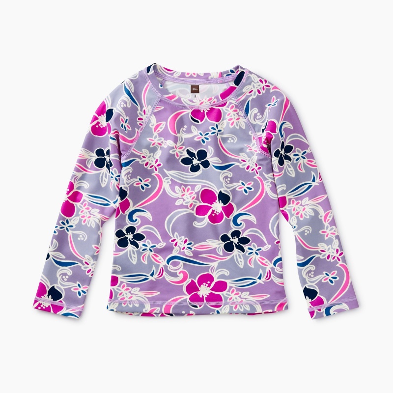 Printed Long Sleeve Rash Guard