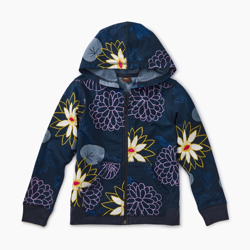 Printed Zip Hoodie