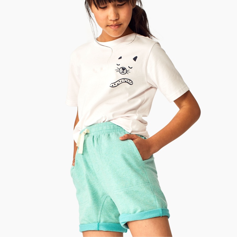 Two-Tone Rolled Cuff Short