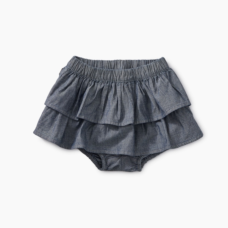 Chambray Ruffle Bloomers